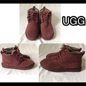burgundy men uggs